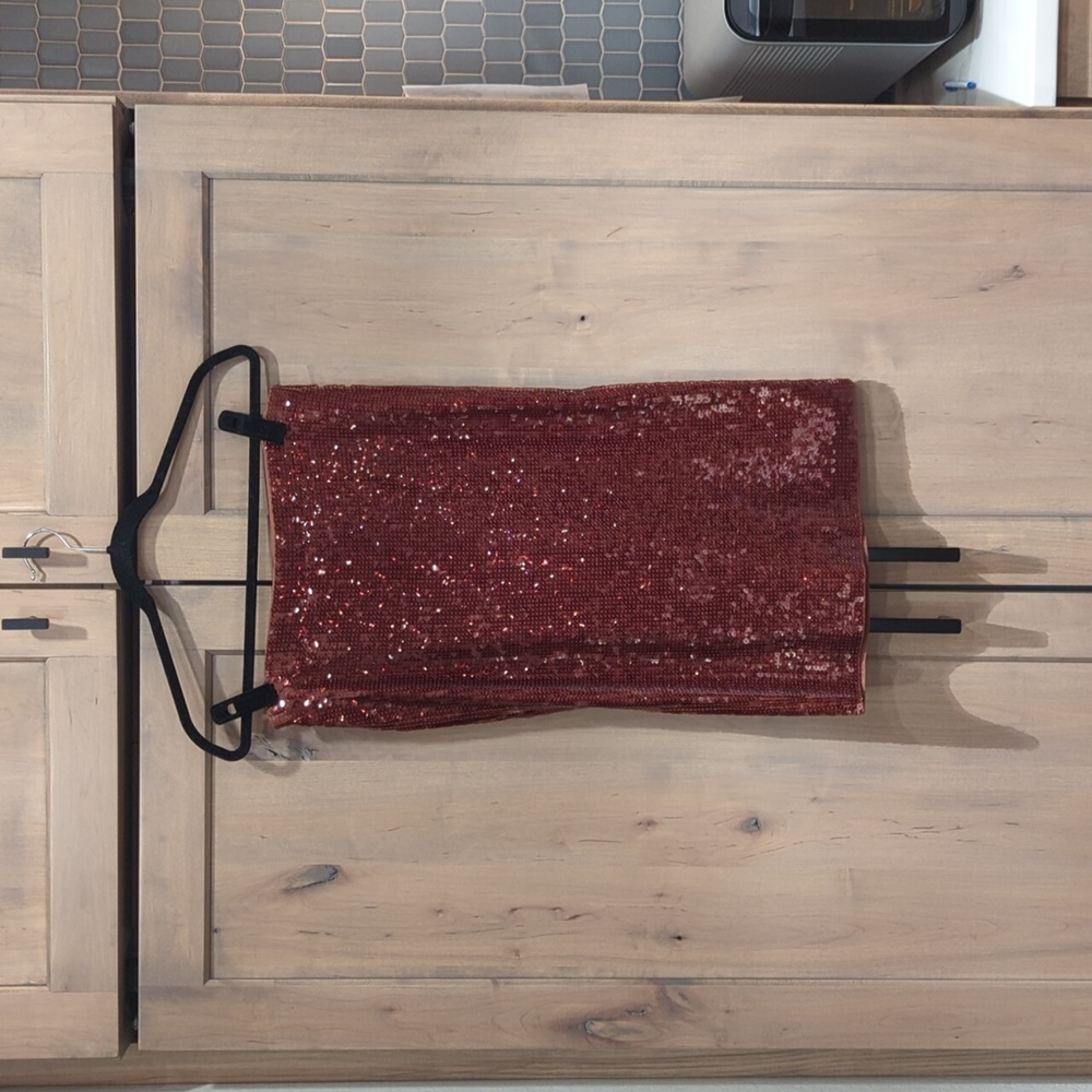 Express stretchy sequin skirt